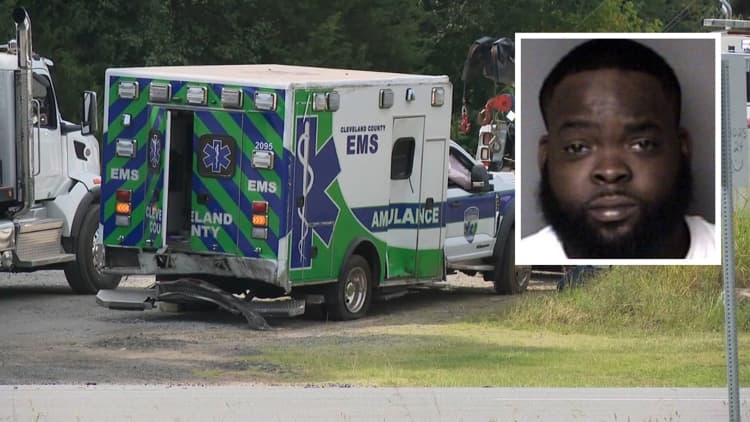 Cleveland County Paramedic Killed in Ambulance Crash; Driver Charged with Murder