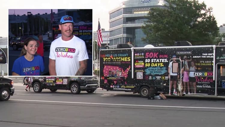 Ultramarathoner's Cross-Country Journey Brings Make-A-Wish Mission to Charlotte
