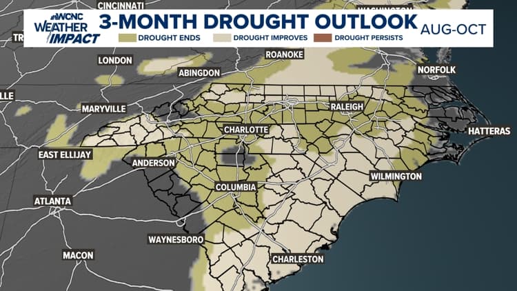 NOAA Projects Drought Relief for Carolinas as Charlotte Sees Wettest Month