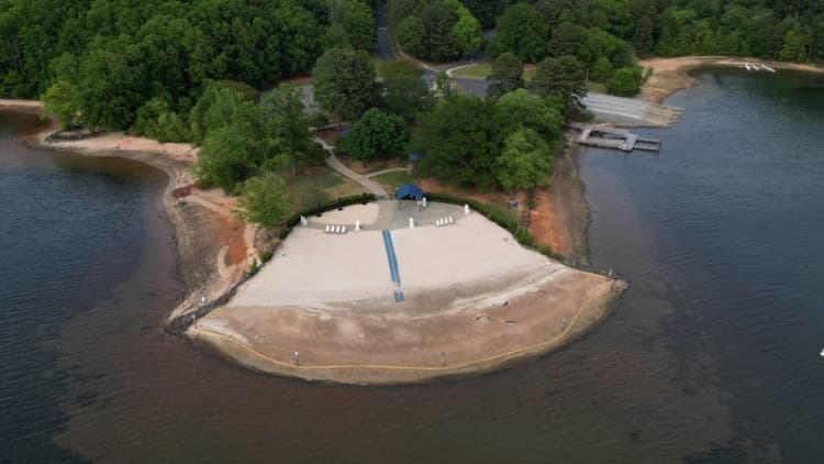 Mecklenburg County's Ramsey Creek Beach Extended Closure Signals Drought Impact